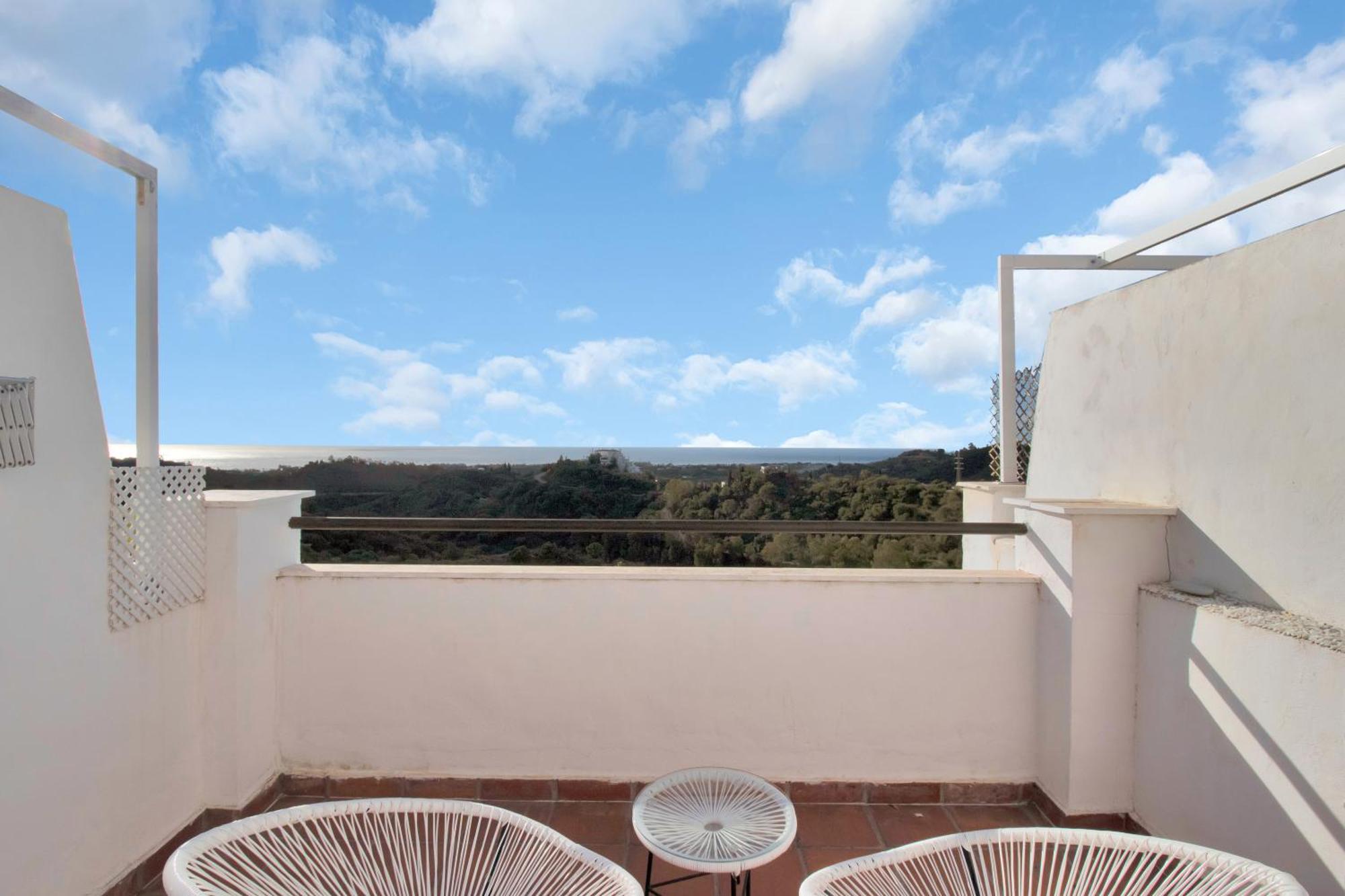 Duplex Estilo Boho Con Increible Terraza Y Vistas Al Mar En Estepona - Las Abejeras 609 Apartment Luaran gambar